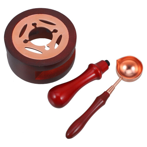 3Ensembles Four Cire Bois Cuivre Pratique Décor Compact Couleur 2