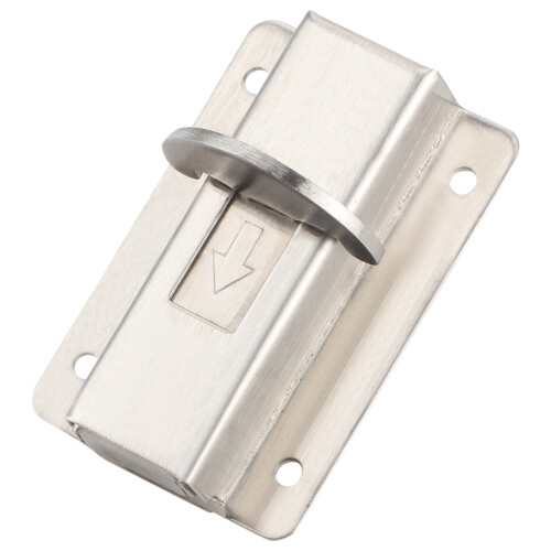 Home Security Locks, Spring Latch Hardware for Toilets Shower Cubicles, High-quality Anti-rust Stainless Iron Material with Smooth Surface, Surface 1