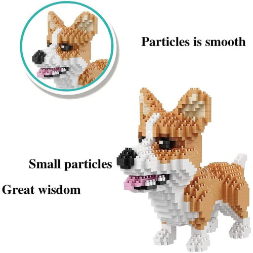 Σετ Κατασκευής Τροφής Σκύλων Corgi με Ζώα για Αγόρια Κορίτσια 14+ Δεν Είναι Συμβατό 2