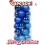 Blue Christmas Balls Shatterproof 24PCS 40mm 1