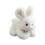 Lapin en peluche blanc doux, 22 cm 1