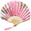 Hand Held Fan Folding Summer Wedding Elegant Pattern Pocket 1