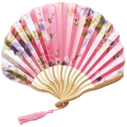 Hand Held Fan Folding Summer Wedding Elegant Pattern Pocket