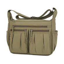 Umhängetasche für Damen, wasserdichtes Nylon, Schultertasche, Messenger Bag, leichte Handtasche, wasserdichte Messenger Bag