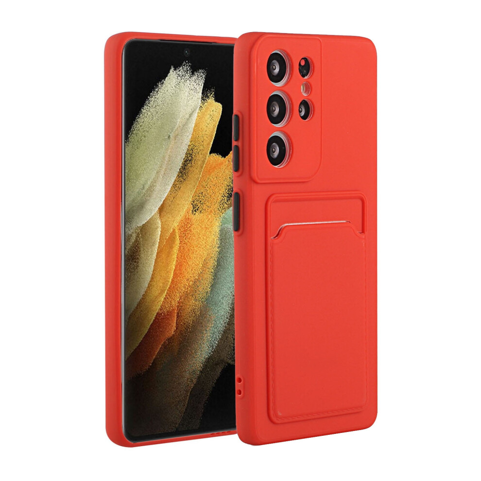 Slim Shockproof Galaxy S21 Ultra Case With Card Slots, Non-Slip Silicone & Tpu Bumper Wallet Â Compatible With Samsung Galaxy S21 Ultra 9405492387171
