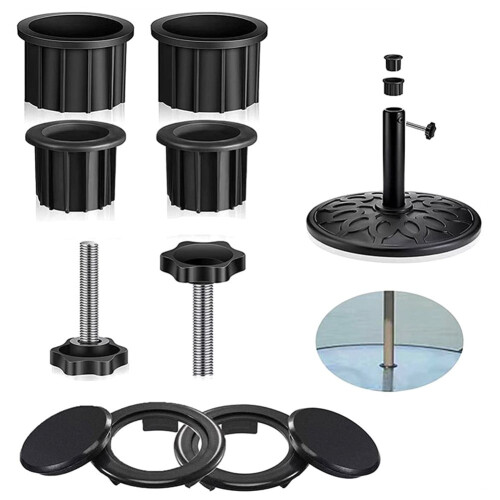 Sun umbrella base bracket accessories plastic pipe sleeve fixing screws