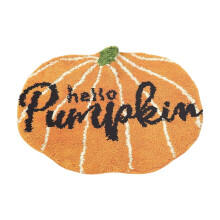 Kürbisförmiger Halloween-Teppich, 15,75 x 27,6 Zoll