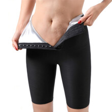 Femei sauna pantaloni de trening femei fermă control chiloți coapsă slăbire modelatoare lenjerie termică neopren sudoare saună pantaloni body