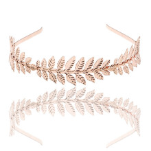 Brauthaarkrone im römischen Göttinnen-Blattzweig-Stil, zarter Kopfschmuck im Boho-Stil