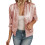Leichte, langärmlige Damen-Metalljacke mit Reißverschluss 1