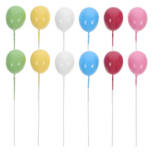 Topbathy Balloon Cupcake Toppers Foam Assorted Colors for Party Decor