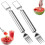 Obstschneider und Gabel aus Edelstahl, 2er-Pack 1