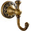 Γάντζος πετσέτας Leyden Antique Brass Vintage Διπλός τοίχος 1
