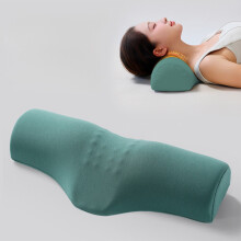 Pernă de tracțiune cervicală cu suport ergonomic pentru gât din spumă cu memorie