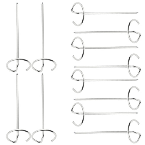 36Pièces Brochettes Pour Viande Acier Inoxydable Design Compact Argent 2