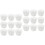 120Pièces Caissettes Cupcakes Blanches Design Creux Usage Varié 4