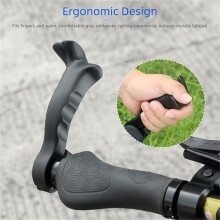 Comfort Bike Grips - Padded & Non-Slip Design, Easy to Install, Improves Control & Ride Comfort for Commuters & Cyclists Black 1PC