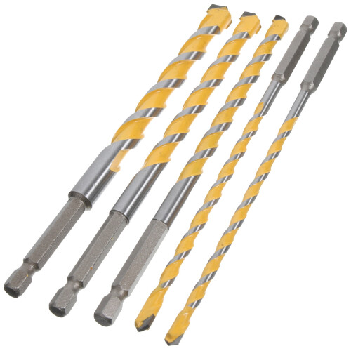 1 Set Masonry Drill Bits For Concrete Yellow Corrosion Resistance