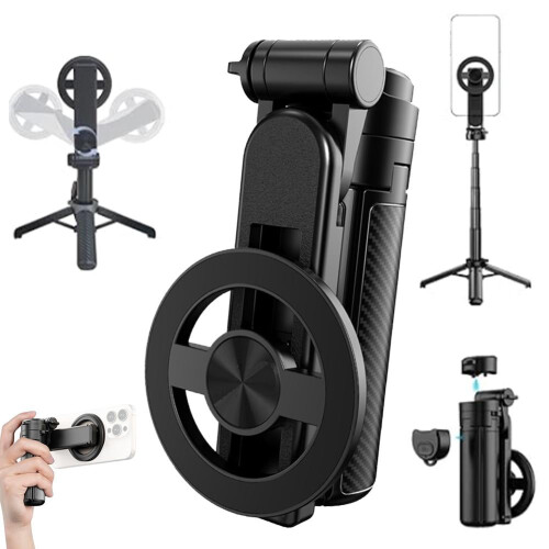 2025Νέο 4-σε-1 μαγνητικό selfie stick και τρίποδο με τηλεχειριστήριο, περιστροφή 360, 1