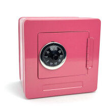 Piggy Bank Cash Coin Box ATM Bank Electronic Coin Piggy Bank with Password Coin Box,Storage Box Peach