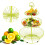 Practical Elegance, 3-Tier Fruit Basket with Easy Assembly Fruit Stand, Decorative Kitchen Accessory for Space-Saving Storage, High-Quality Metal 5