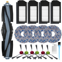 Pacáiste Gabhálais Ecovacs Deebot X1/T10Omni: 1 Príomh-Scuab, 4