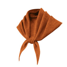 Cachecol feminino macio de inverno, laranja liso, tamanho único.