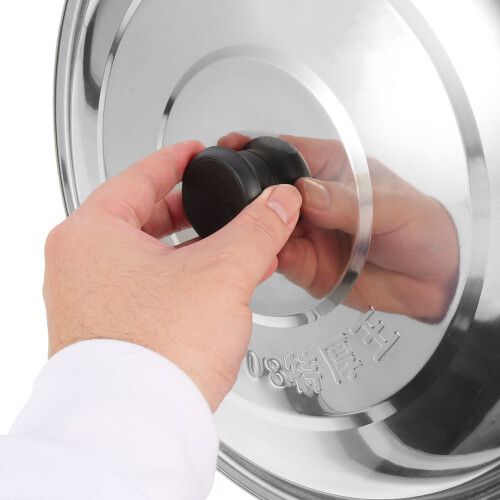 2Pcs Assorted Color Stainless Steel Pan Lids for Home Cookware Use 2