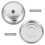 2Pcs Assorted Color Stainless Steel Pan Lids for Home Cookware Use 7