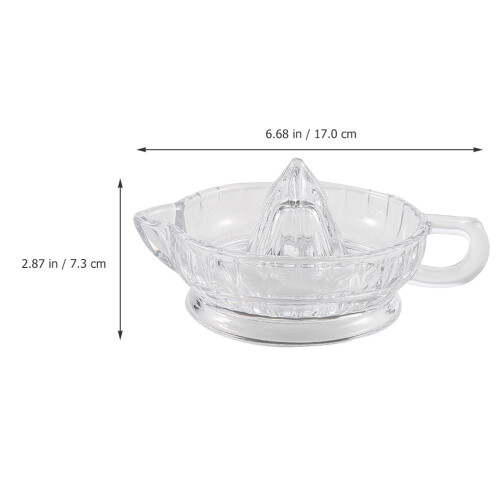 Lemon Squeezer Glass Manual Citrus Juicer 1 Piece 2