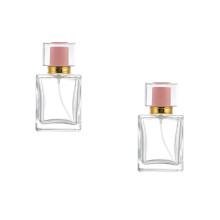 2Pcs Portable Pink Glass Perfume Atomizer Spray Bottle Refillable