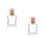 2Pcs Portable Pink Glass Perfume Atomizer Spray Bottle Refillable 1