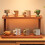Wood Desktop Shelf Coffee Brown 2-Tier Narrow 6