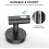 Matte Black Towel Hooks 304 Stainless Steel 4-Pack 4
