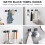 Matte Black Towel Hooks 304 Stainless Steel 4-Pack 6