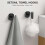 Matte Black Towel Hooks 304 Stainless Steel 4-Pack 7