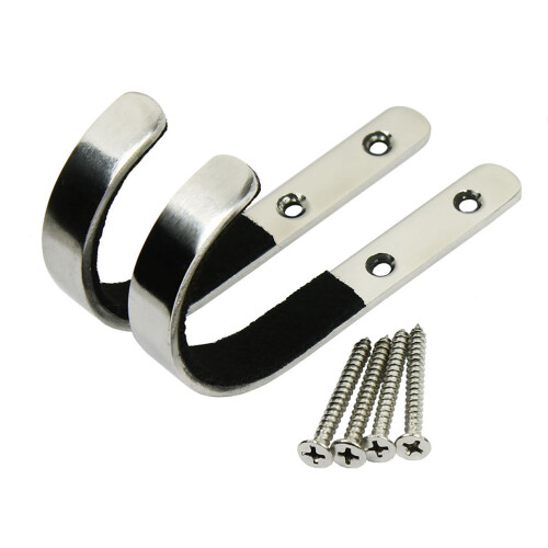8Pièces Support Mural En Acier Plat Argenté Pour Outils Accessoires 1