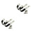 8Pièces Support Mural En Acier Plat Argenté Pour Outils Accessoires 3