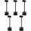 5Pièces Toilettage Chiot Chat Massage Auto Noir ABS 2