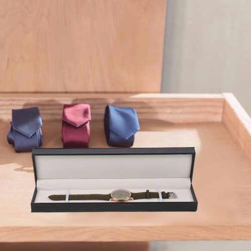 Watch Case Pu Leather 1Set 11.59x2.95x1.57in 2