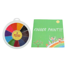 Kids Creative Play Art Kit With Washable Ink Pads And Stamps, Non Toxic Eco Friendly Finger Painting Supplies Waterproof On Paper Easy To Clean Up