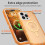 Capa MagSafe transparente compatível com iPhone 12 Pro Max e 13 Pro Max – Tripla camada magnética, resistente a impactos e quedas, laranja cristal 4
