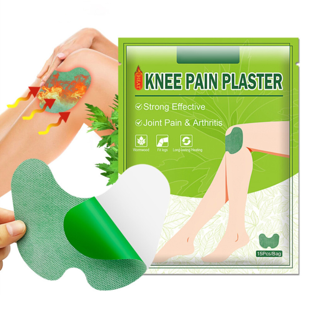 Knee Pain Relief Patch Natural Ingredients, Bone On Bone Extra Strength Self Heating Patch Warming Herbal Plaster For Joint And Muscle Aches Long