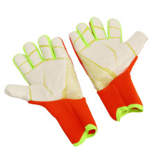 Orange Soccer Goalkeeper Gloves for Men Women Size 7 Anti Slip Breathable
