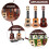 Eease 3 PCS Classical Ukulele Instrument with 4 Nylon Strings for Kids 2