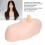 Washable Reusable PVC Mannequin Shoulder Model with Head and Bust Platform 3