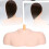 Washable Reusable PVC Mannequin Shoulder Model with Head and Bust Platform 4