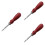 3Pièces Outils Biseauteurs Artisanat Cuir Durable Manche Bois Marron 6