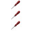 3Pièces Outils Biseauteurs Artisanat Cuir Durable Manche Bois Marron 8