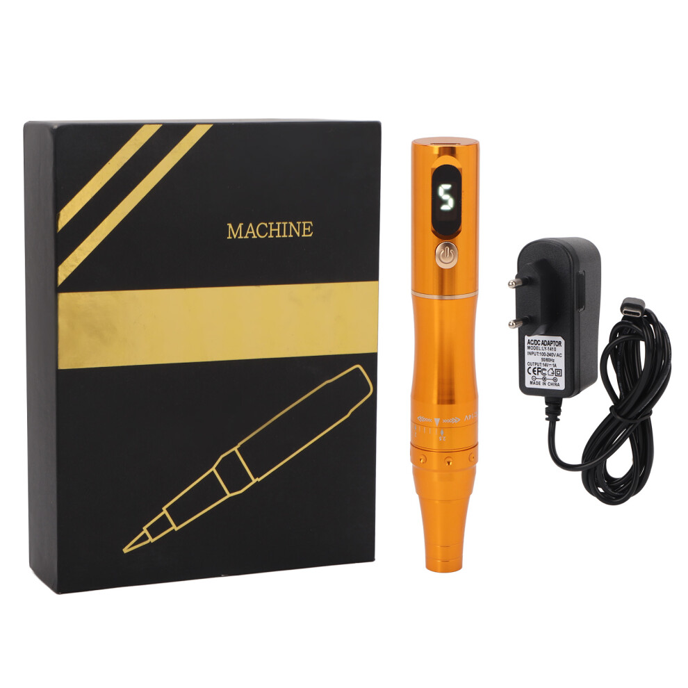Adjustable Needle Length Tattoo Machine With LCD Display Quiet Performance And5Speed Gears All In One Kit For Permanent Makeup And Small Tattoos